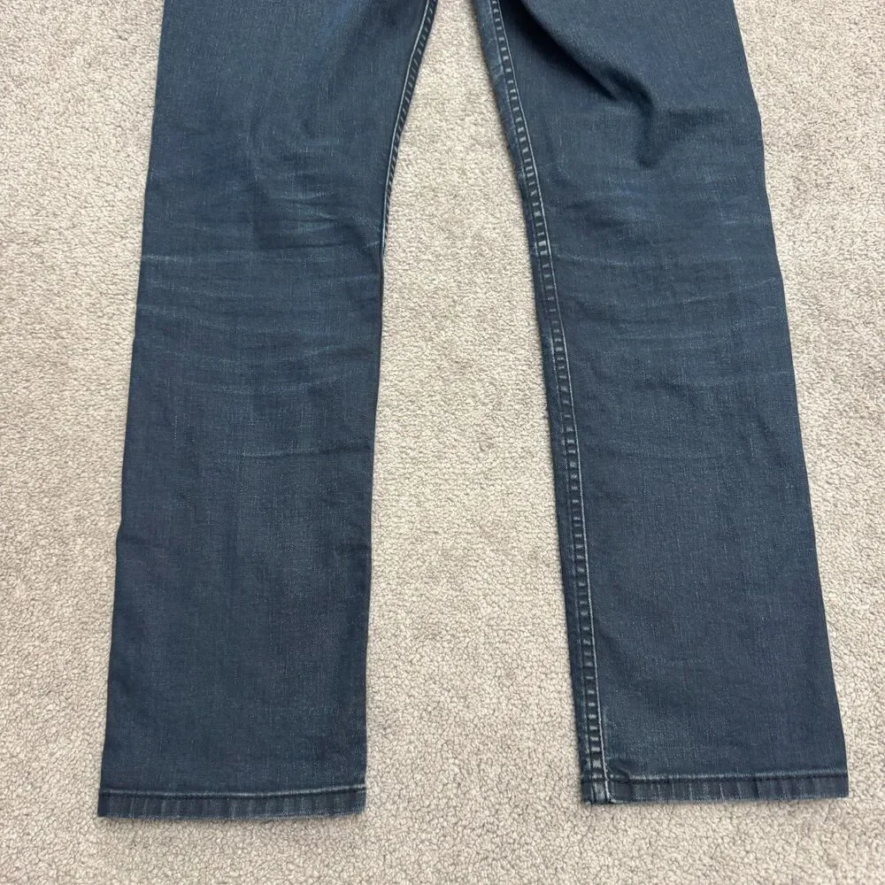 Levi's 511 Straight Leg Slim Fit Denim Jeans Mens 31x32 Dark Wash Cotton Casual